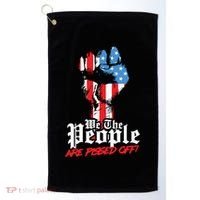 We The People Are Pissed Off Trump MAGA Constitution Gift Golf Towel thumb 0