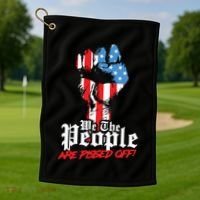 We The People Are Pissed Off Trump MAGA Constitution Gift Golf Towel thumb 1
