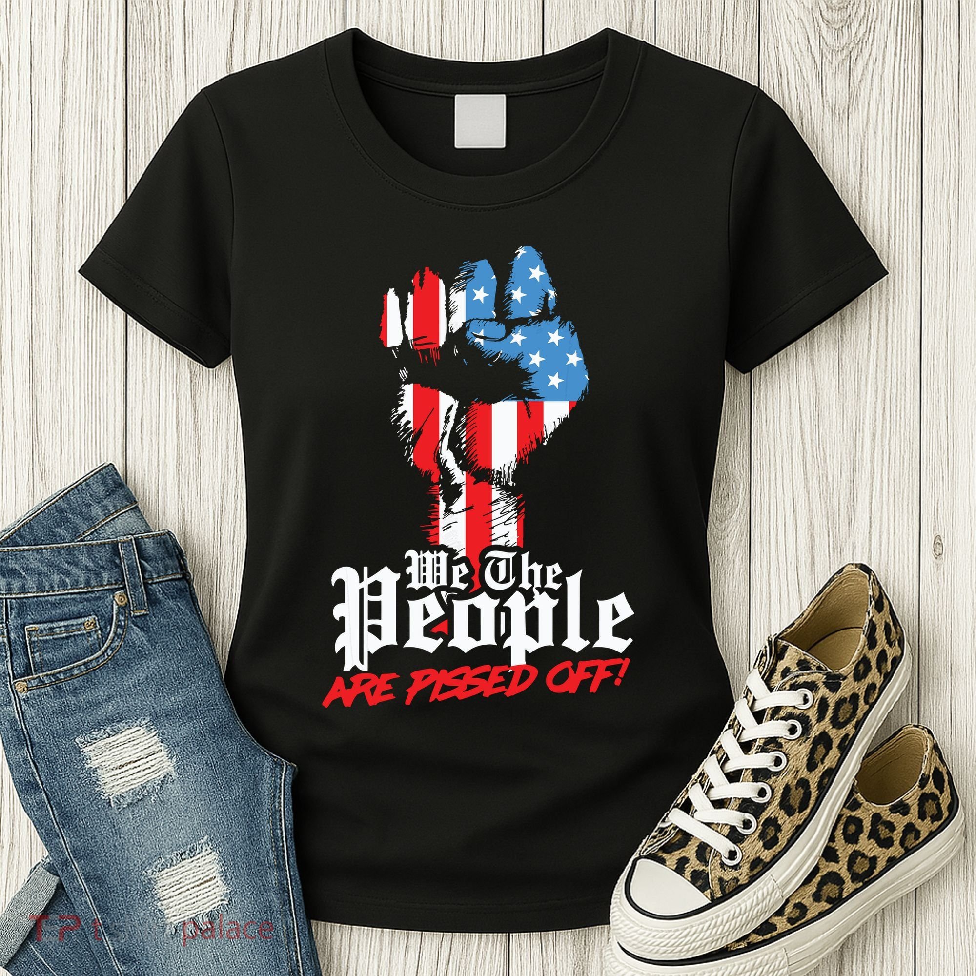 We The People Are Pissed Off Trump MAGA Constitution Gift Women's T-Shirt