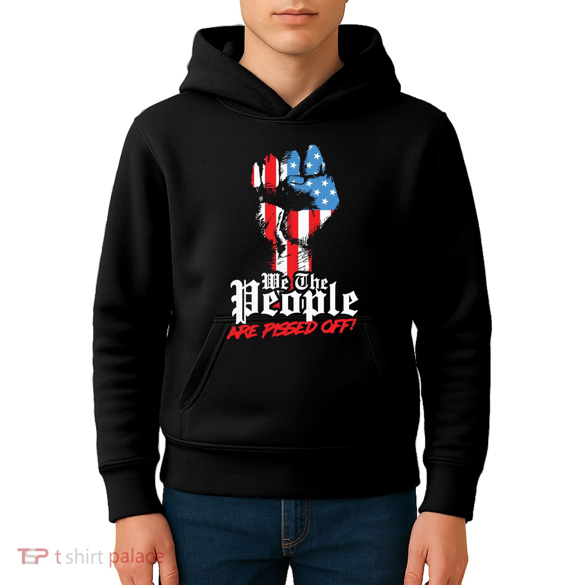 We The People Are Pissed Off Trump MAGA Constitution Gift Kids Hoodie