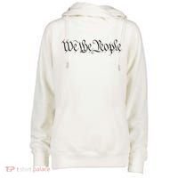 We The People Constitution Bill Of Rights American Womens Funnel Neck Pullover Hood thumb 0