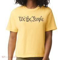 We The People Constitution Bill Of Rights American Comfort Colors Boxy T-Shirt thumb 0