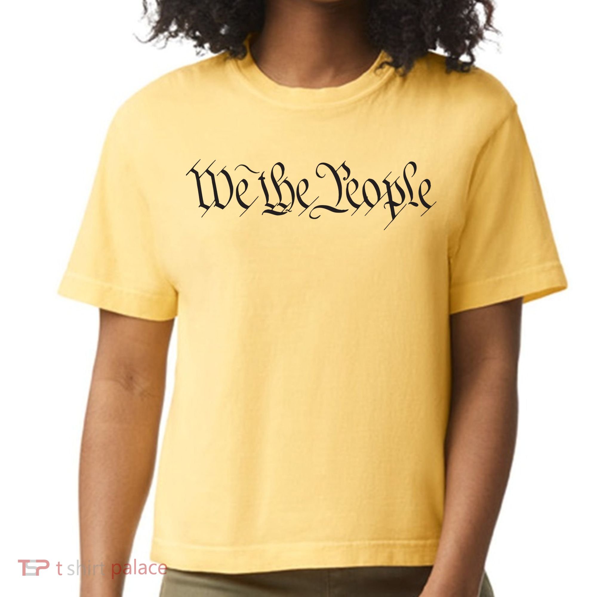 We The People Constitution Bill Of Rights American Comfort Colors Boxy T-Shirt