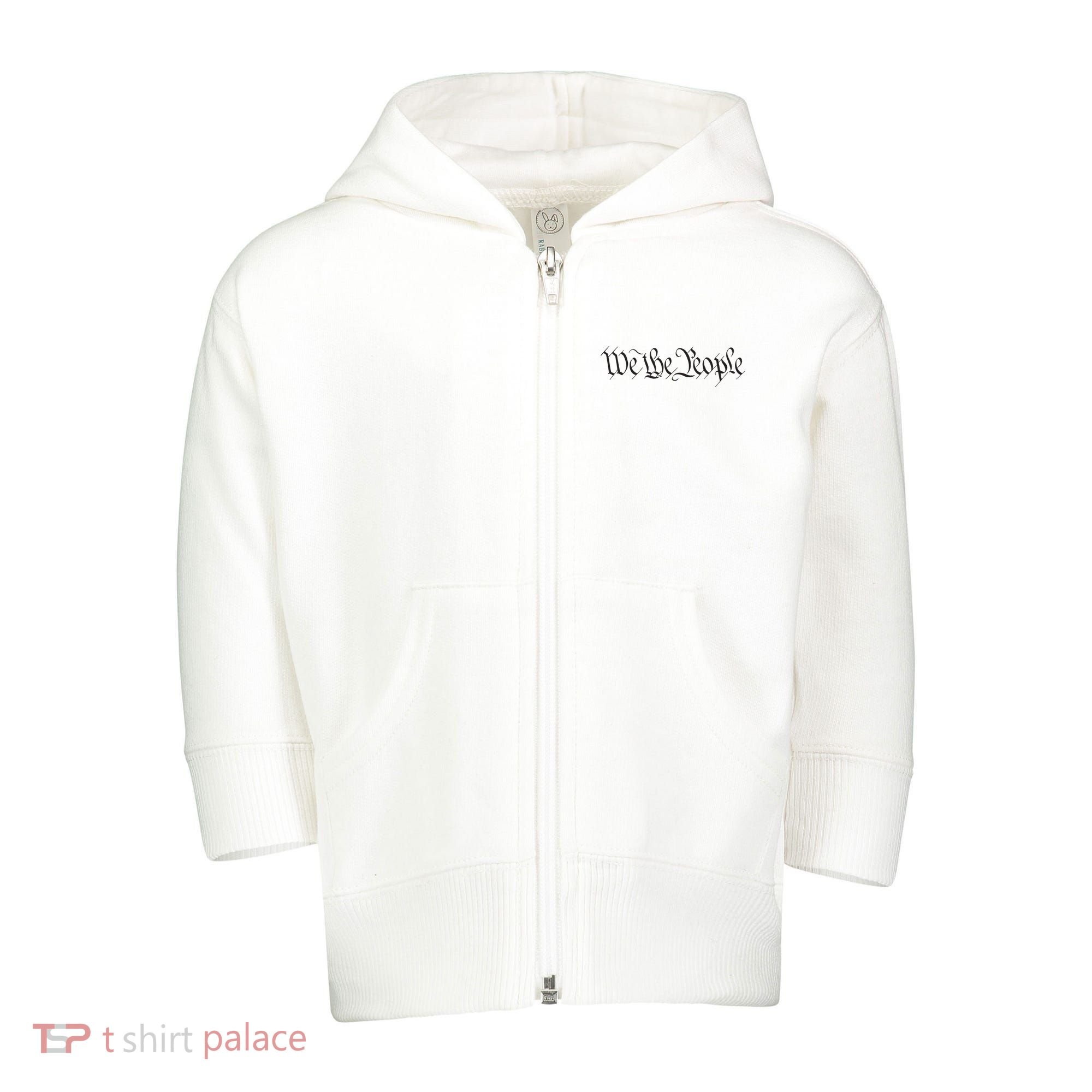 We The People Constitution Bill Of Rights American Toddler Zip Fleece Hoodie