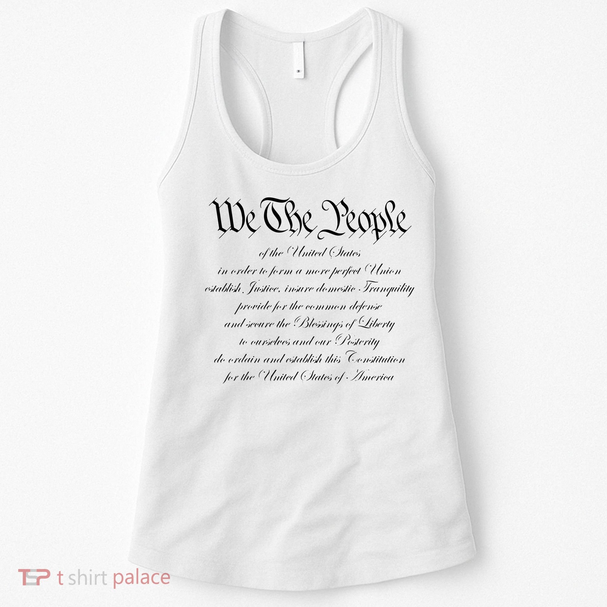 We The People Constitution American Patriot We The People Women's Tank Top