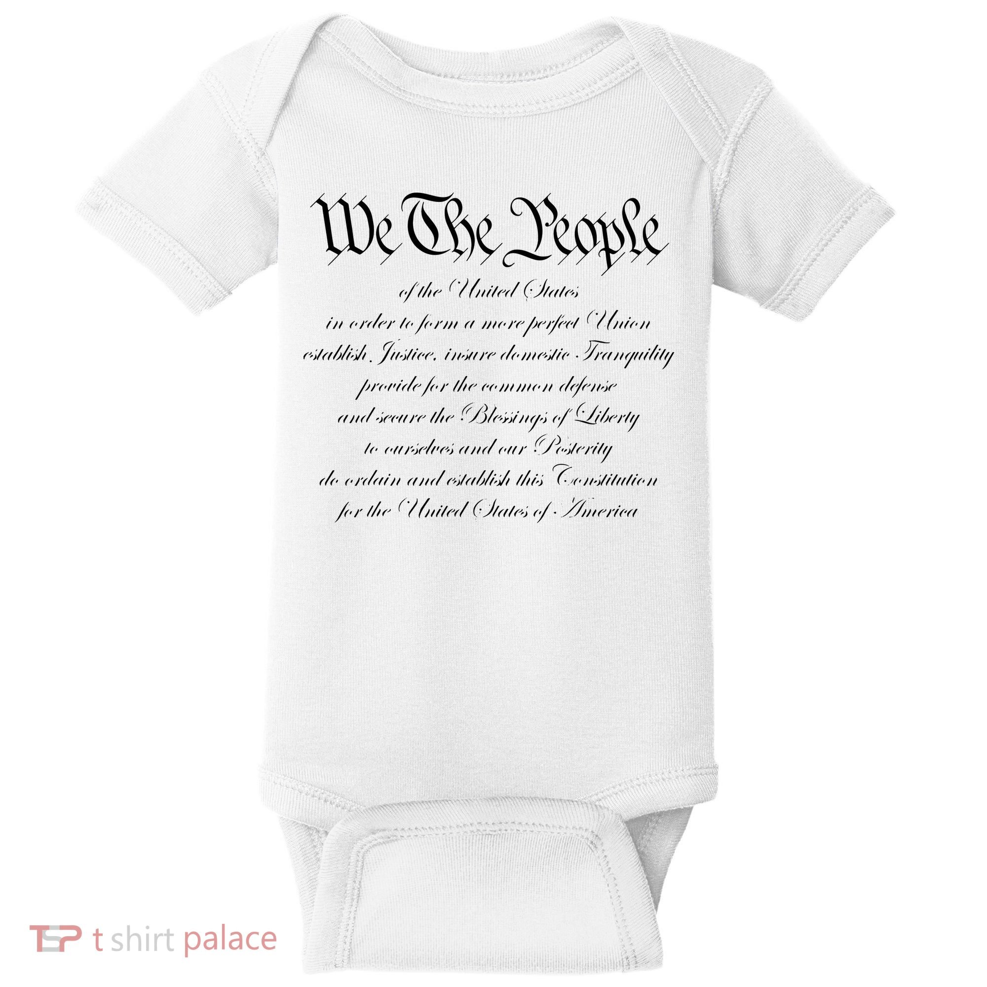 We The People Constitution American Patriot We The People Baby Bodysuit