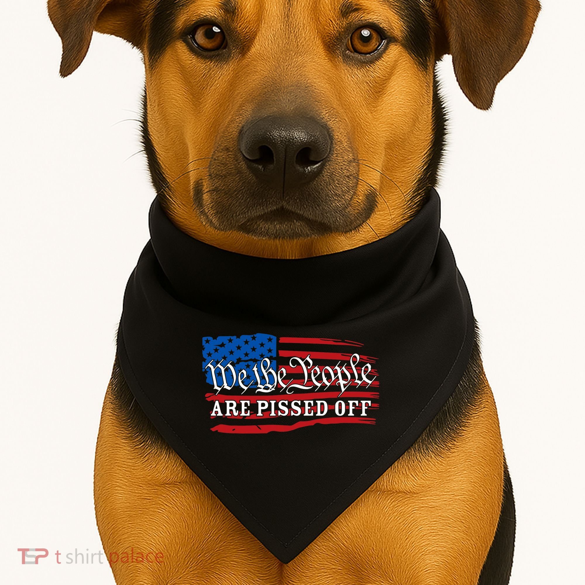 We The People Are Pissed Off USA-Made Doggie Bandana