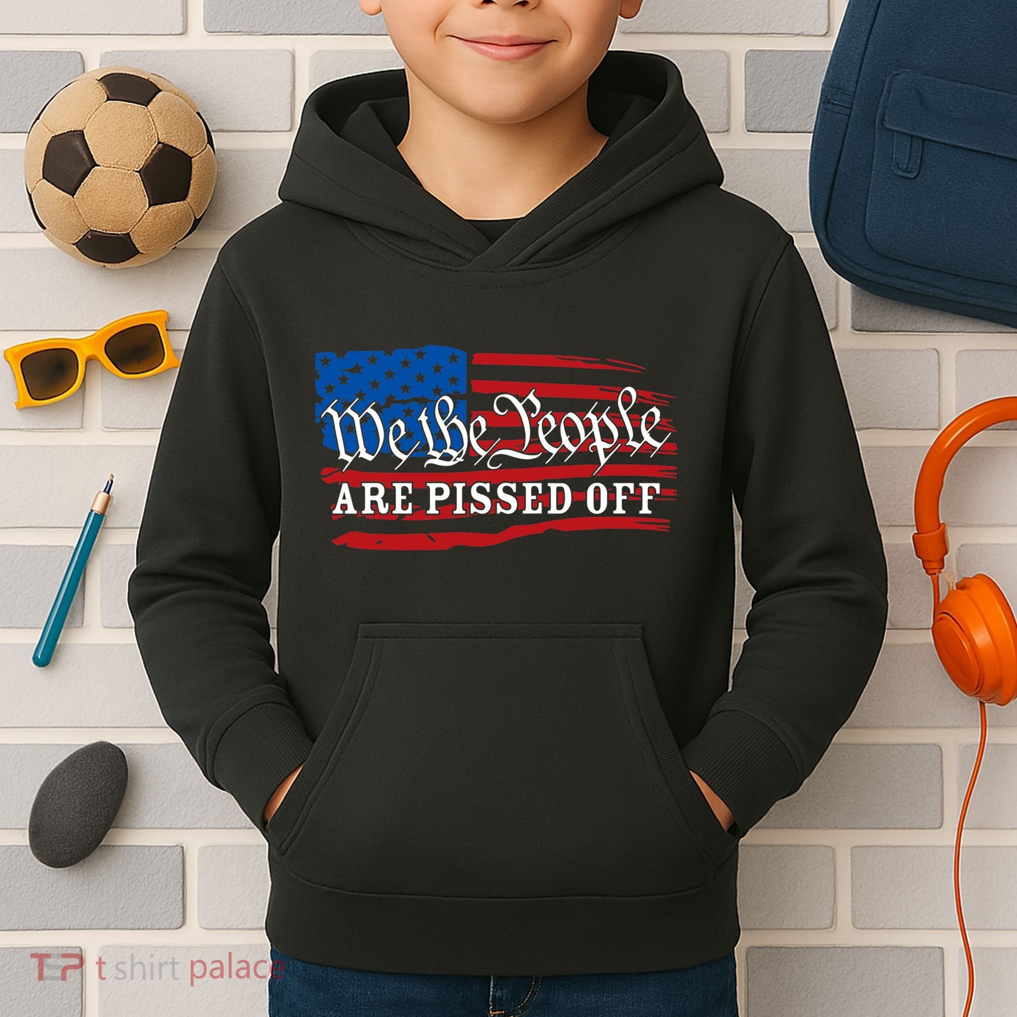 We The People Are Pissed Off Kids Hoodie