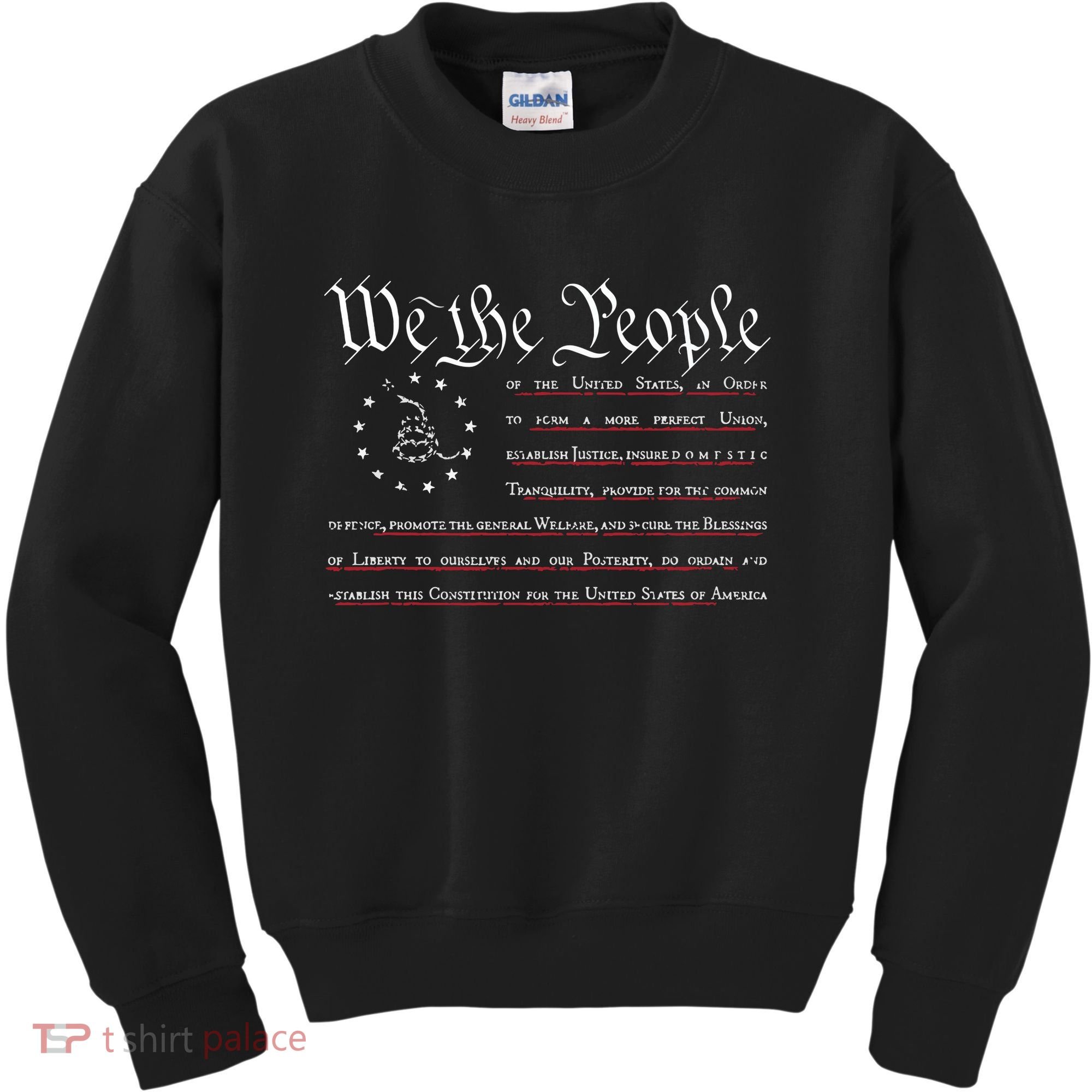 We The People Gadsden USA Flag Preamble Of The Constitution Kids Sweatshirt