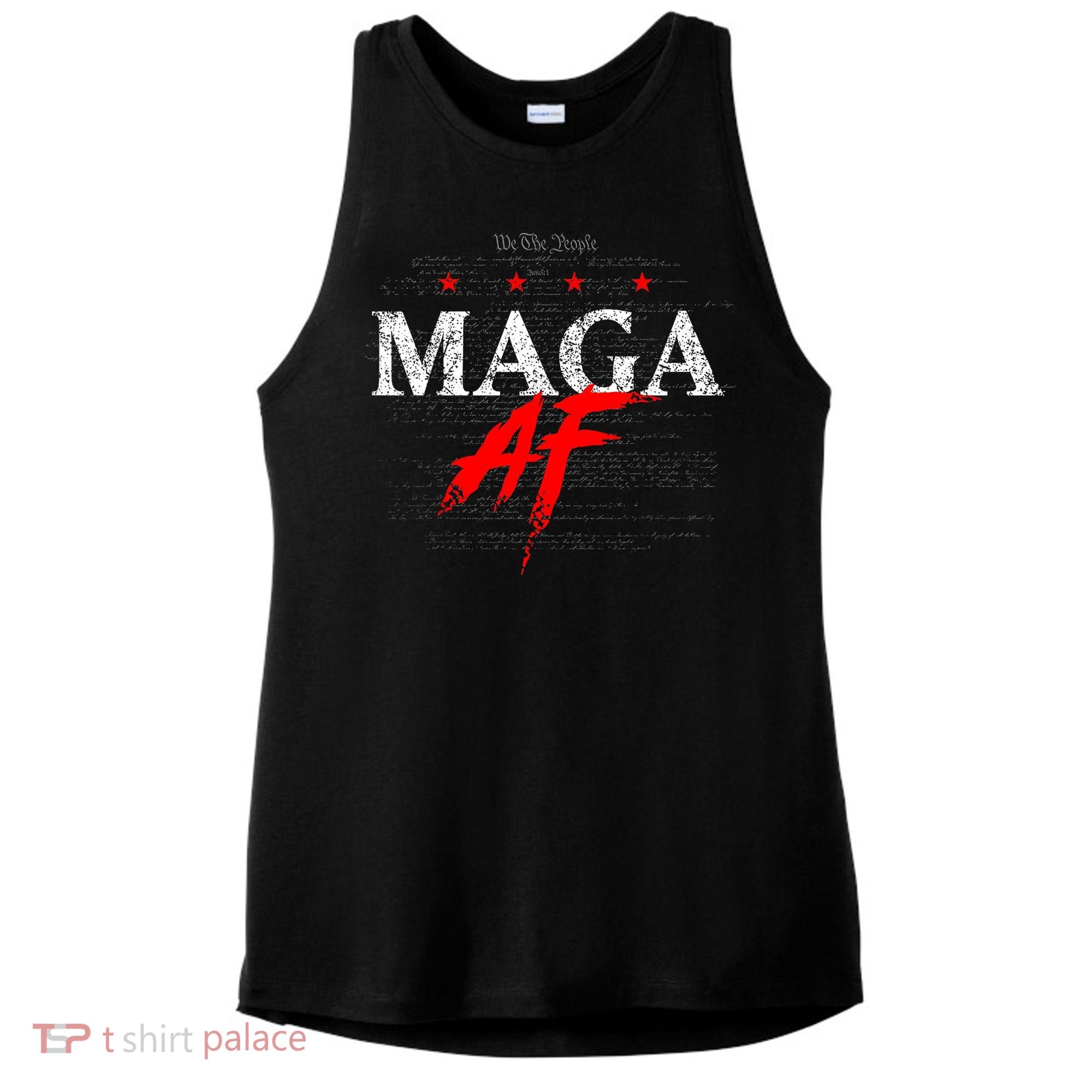 We The People Maga Ladies PosiCharge Tri-Blend Wicking Tank