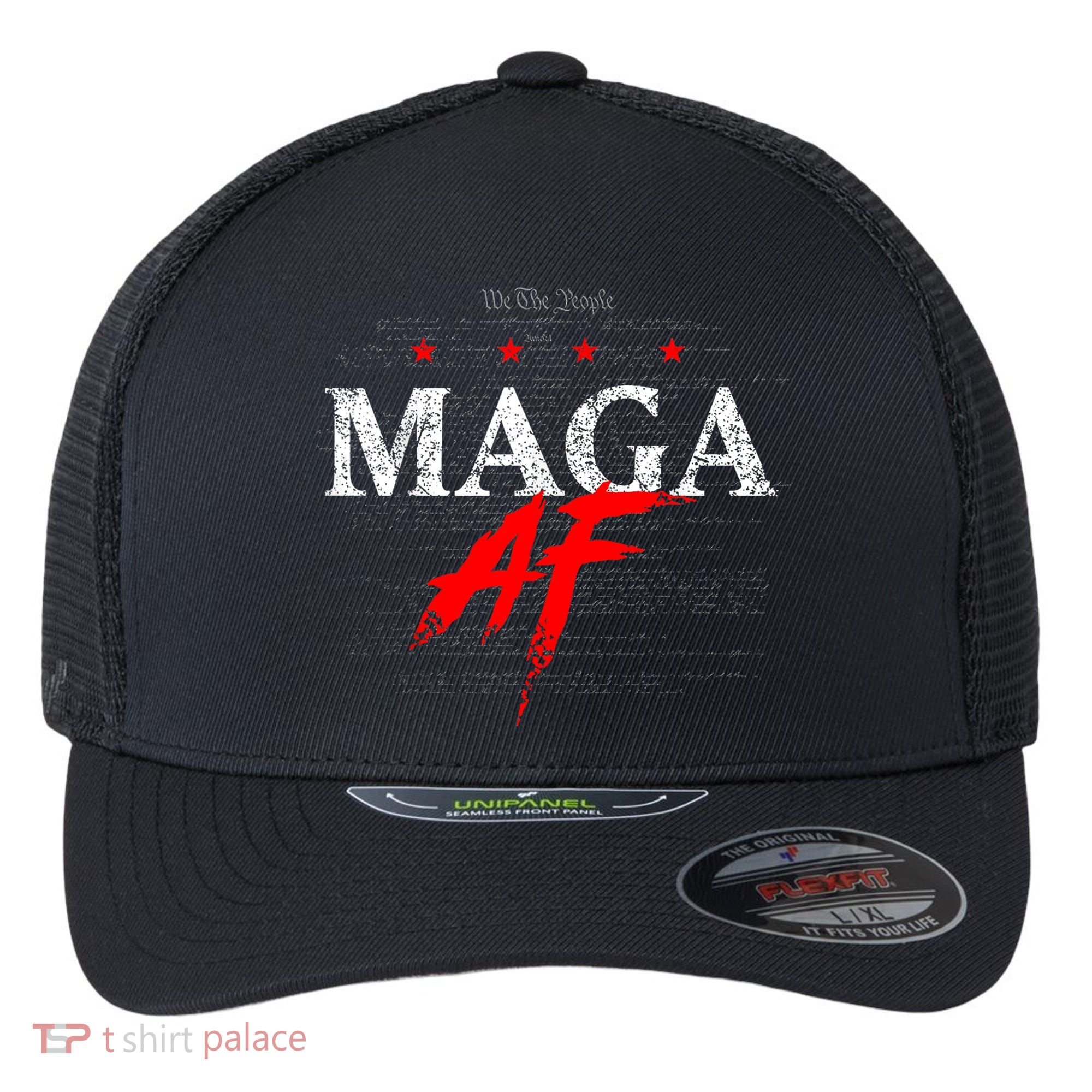We The People Maga Flexfit Unipanel Trucker Cap