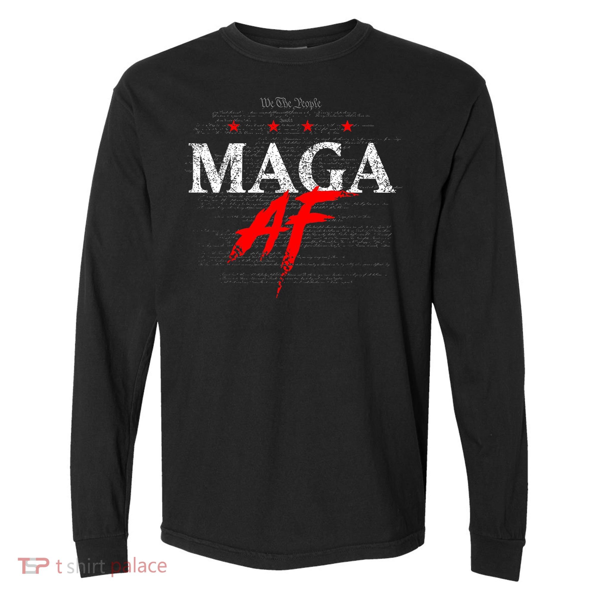 We The People Maga Comfort Colors Heavyweight Long Sleeve T-Shirt