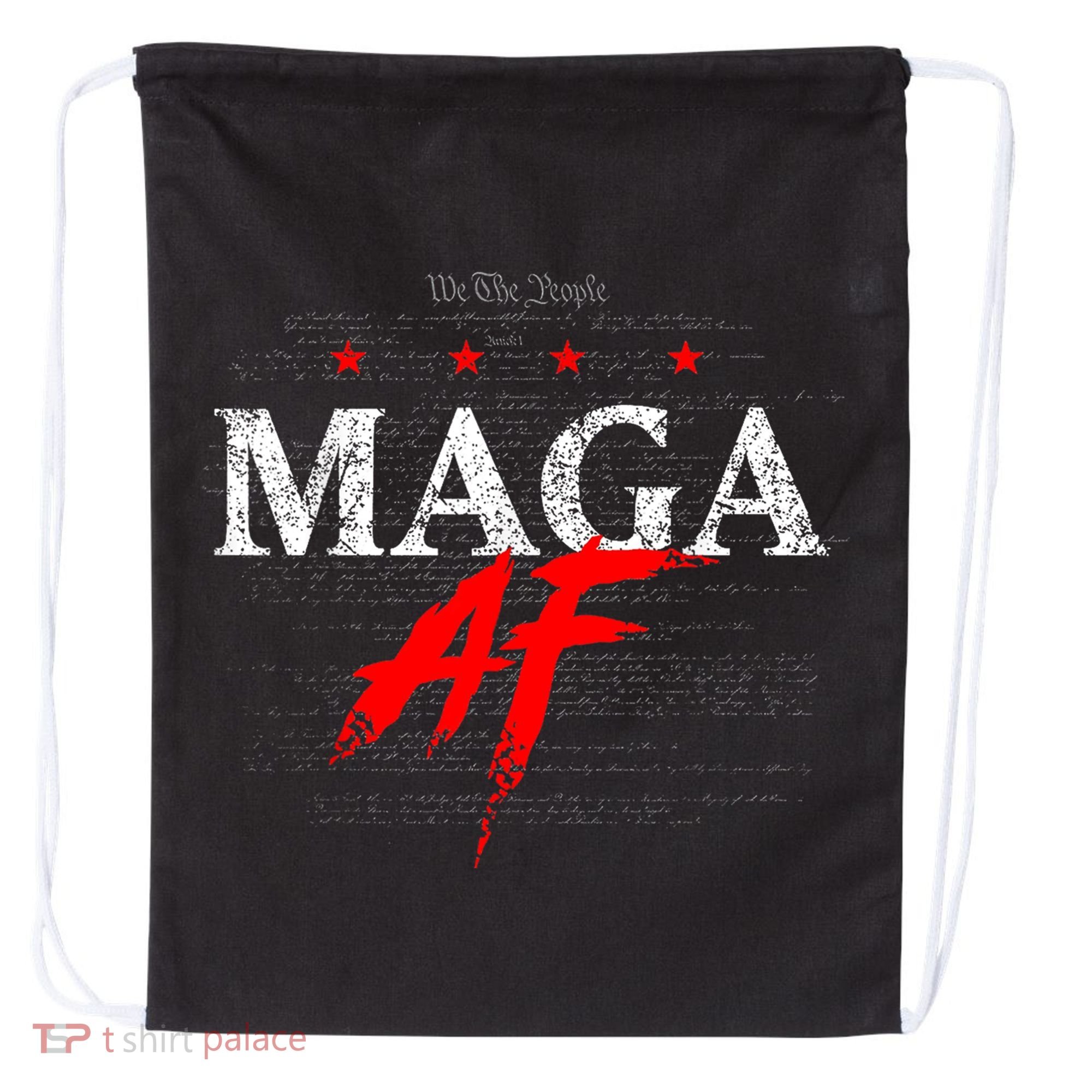 We The People Maga Drawstring Bag