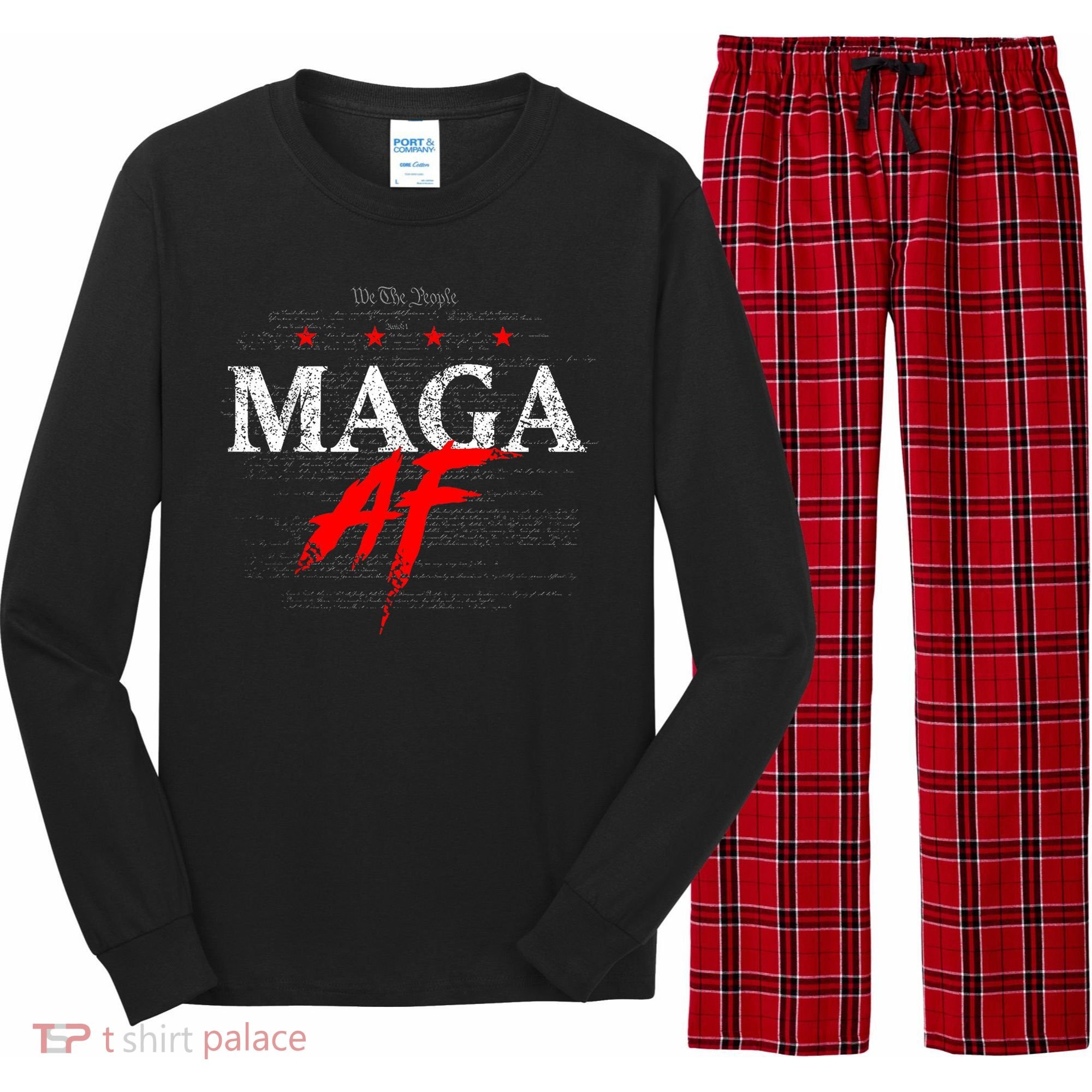 We The People Maga Long Sleeve Pajama Set