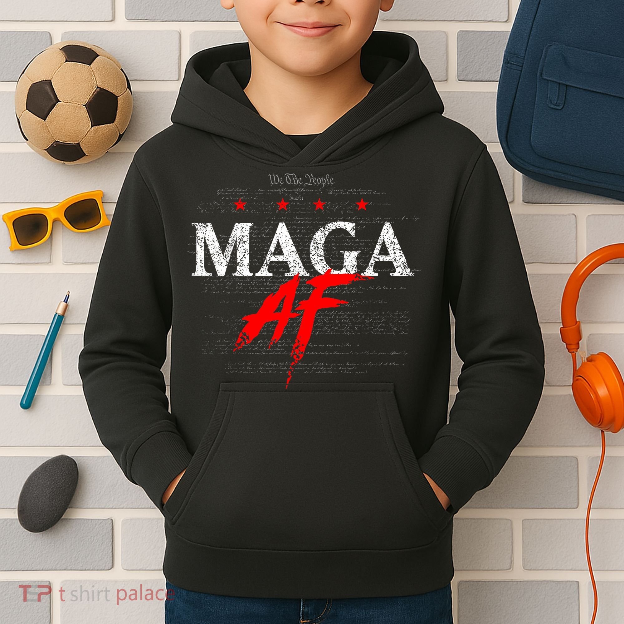 We The People Maga Kids Hoodie