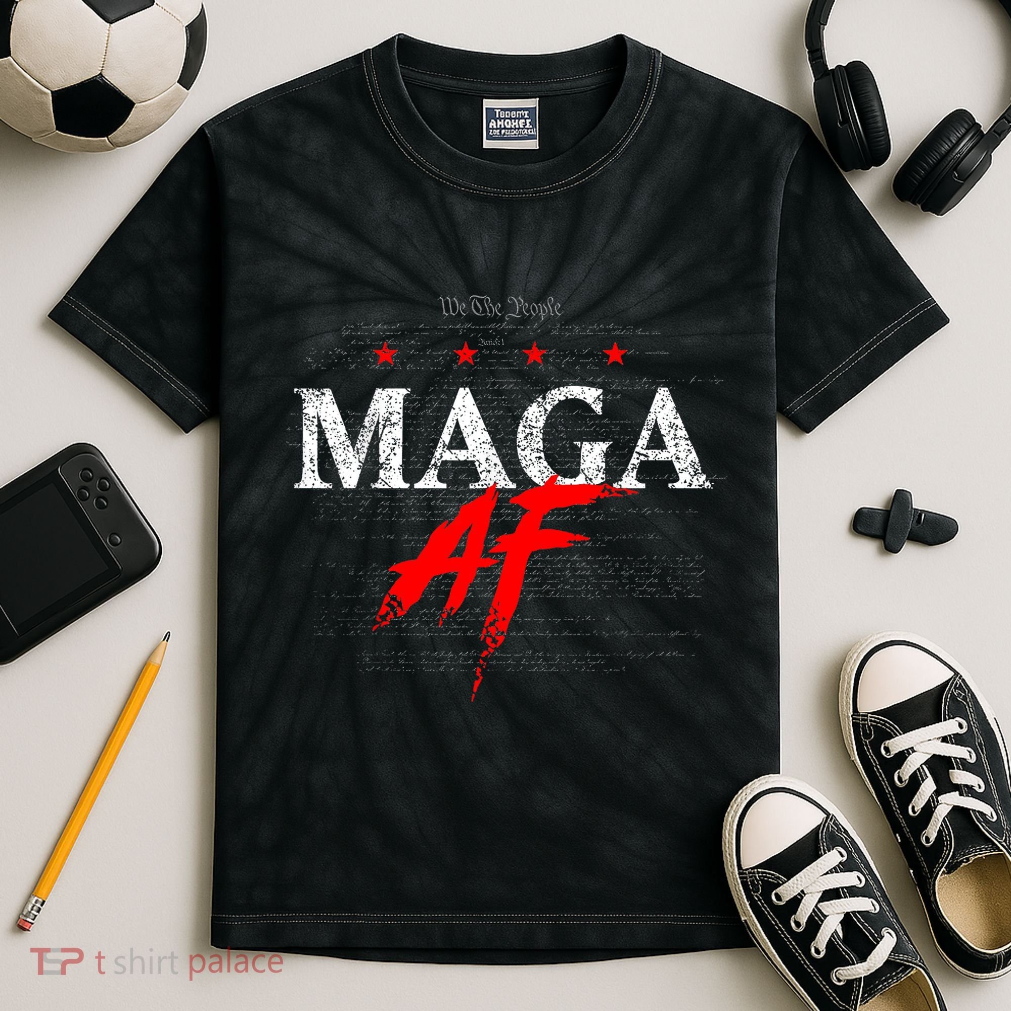 We The People Maga Kids Tie-Dye T-Shirt