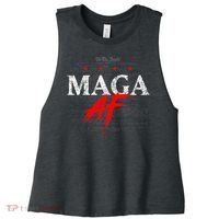 We The People Maga Women's Racerback Cropped Tank thumb 0