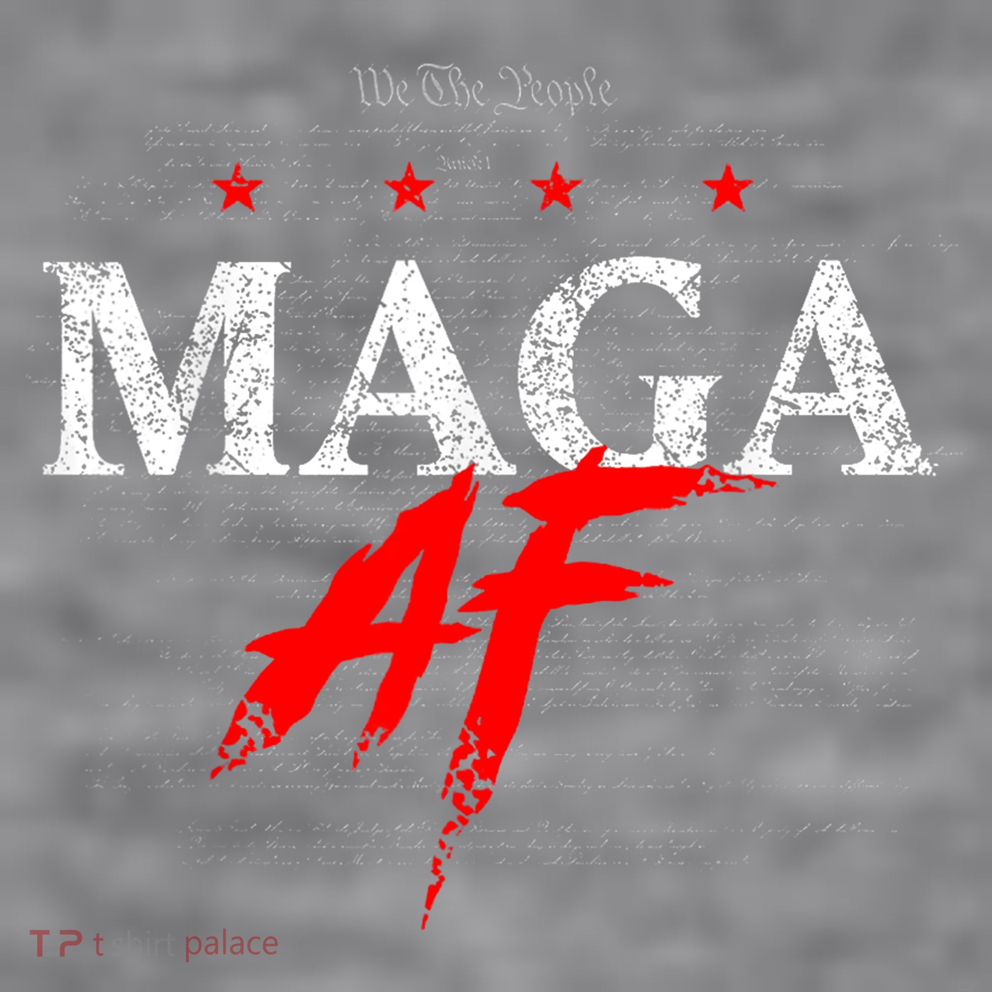 We The People Maga Women's Racerback Cropped Tank