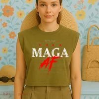 We The People Maga Garment-Dyed Women's Muscle Tee thumb 4