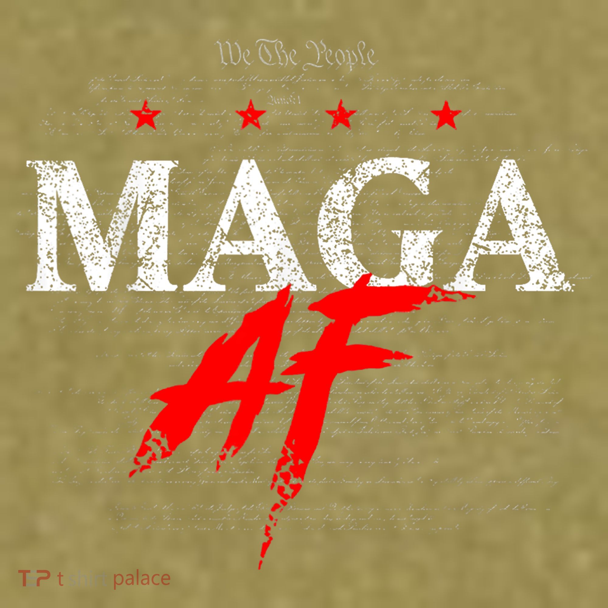 We The People Maga Garment-Dyed Women's Muscle Tee