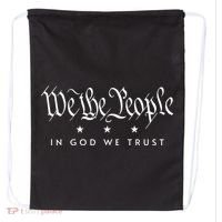 WE THE PEOPLE IN GOD WE TRUST USA AMERICAN PATRIOT PRIDE Drawstring Bag thumb 0