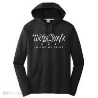 WE THE PEOPLE IN GOD WE TRUST USA AMERICAN PATRIOT PRIDE Performance Fleece Hoodie thumb 0