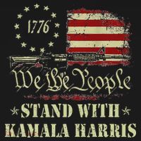 We The People Stand With Kamala Harris 2024 American Flag Hoodie thumb 2