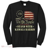 We The People Stand With Kamala Harris 2024 American Flag Sweatshirt thumb 0