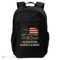 We The People Stand With Kamala Harris 2024 American Flag Backpack thumb 0