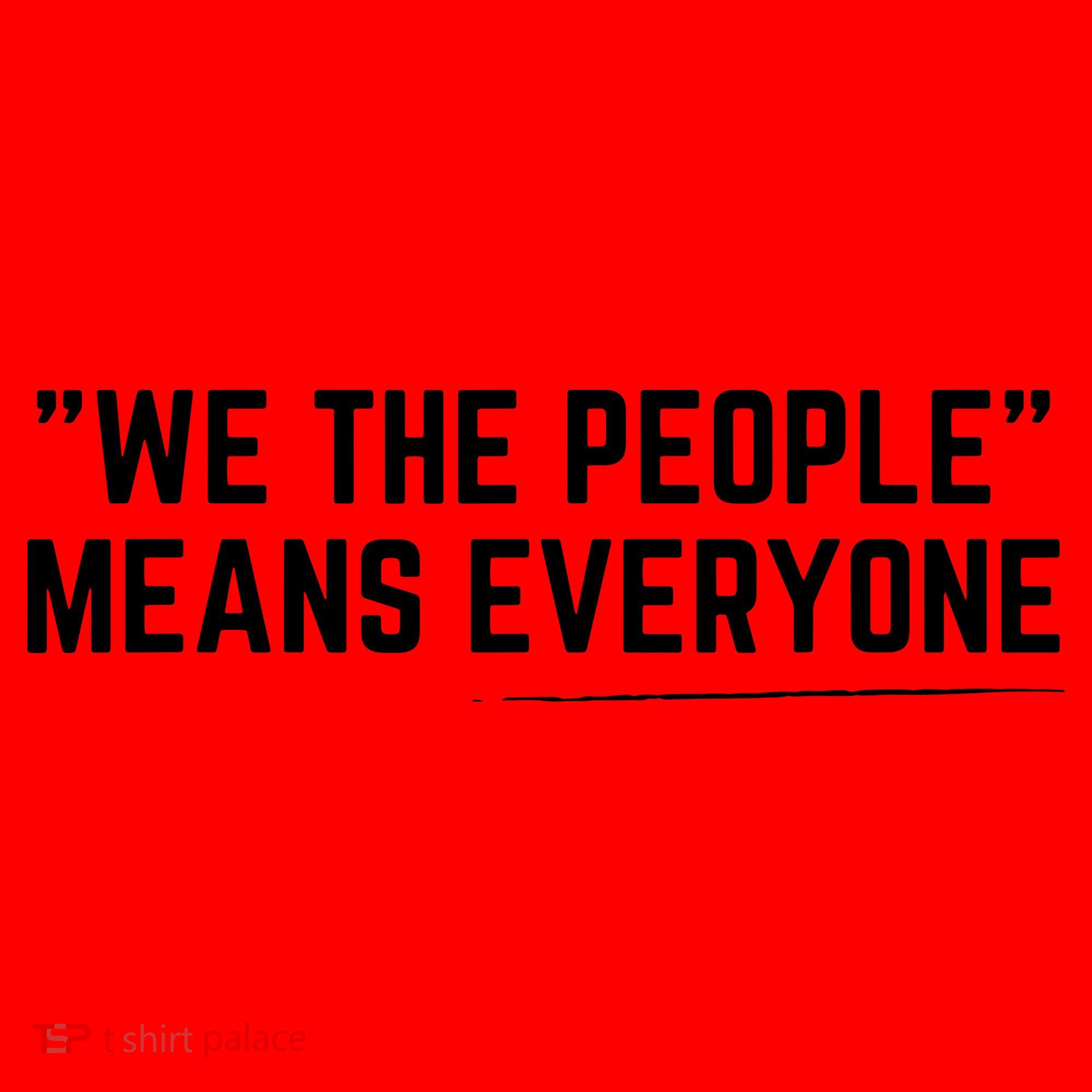 We The People Means Everyone Equality Equal Rights America Santa Hat
