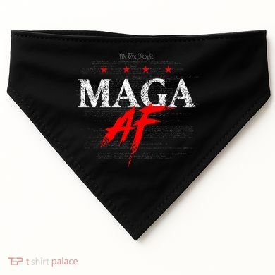 We The People Maga Af USA-Made Doggie Bandana