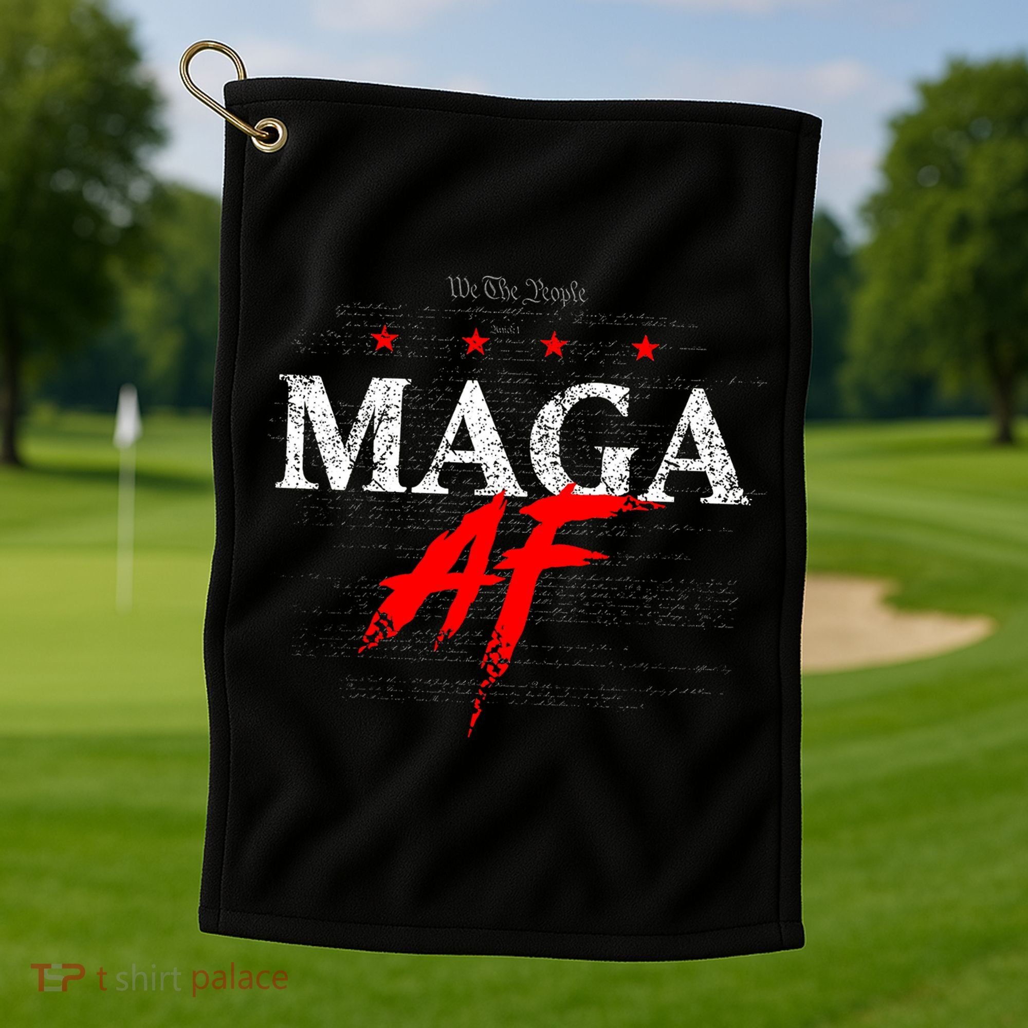 We The People Maga Af Golf Towel