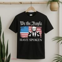 We The People Have Spoken Trump Flag Maga Patriot Statement T-Shirt thumb 2