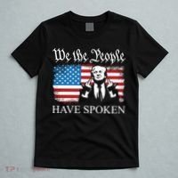 We The People Have Spoken Trump Flag Maga Patriot Statement T-Shirt thumb 5