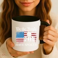 We The People Have Spoken Trump Flag Maga Patriot Statement Coffee Mug thumb 3