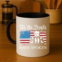 We The People Have Spoken Trump Flag Maga Patriot Statement Coffee Mug thumb 4