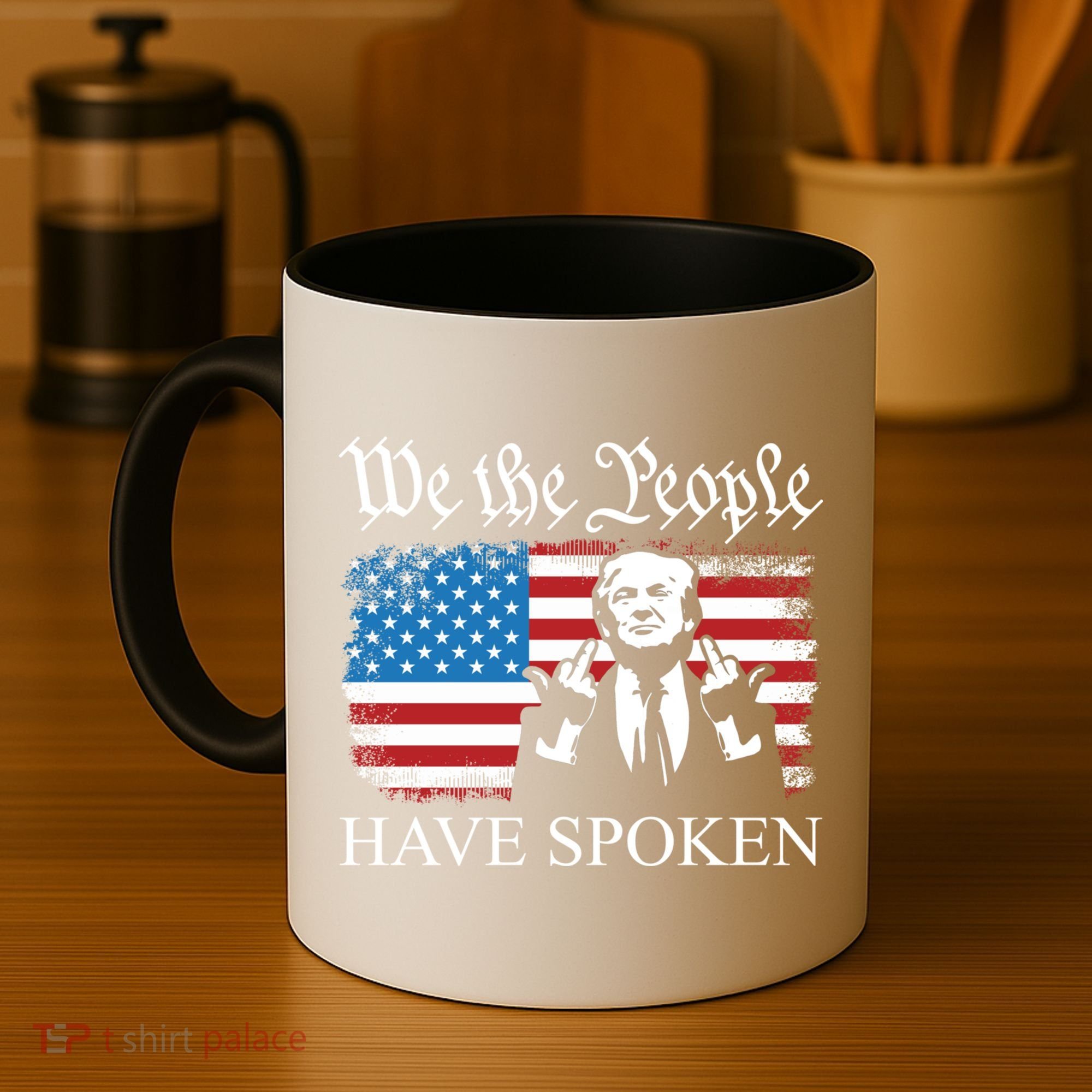 We The People Have Spoken Trump Flag Maga Patriot Statement Coffee Mug