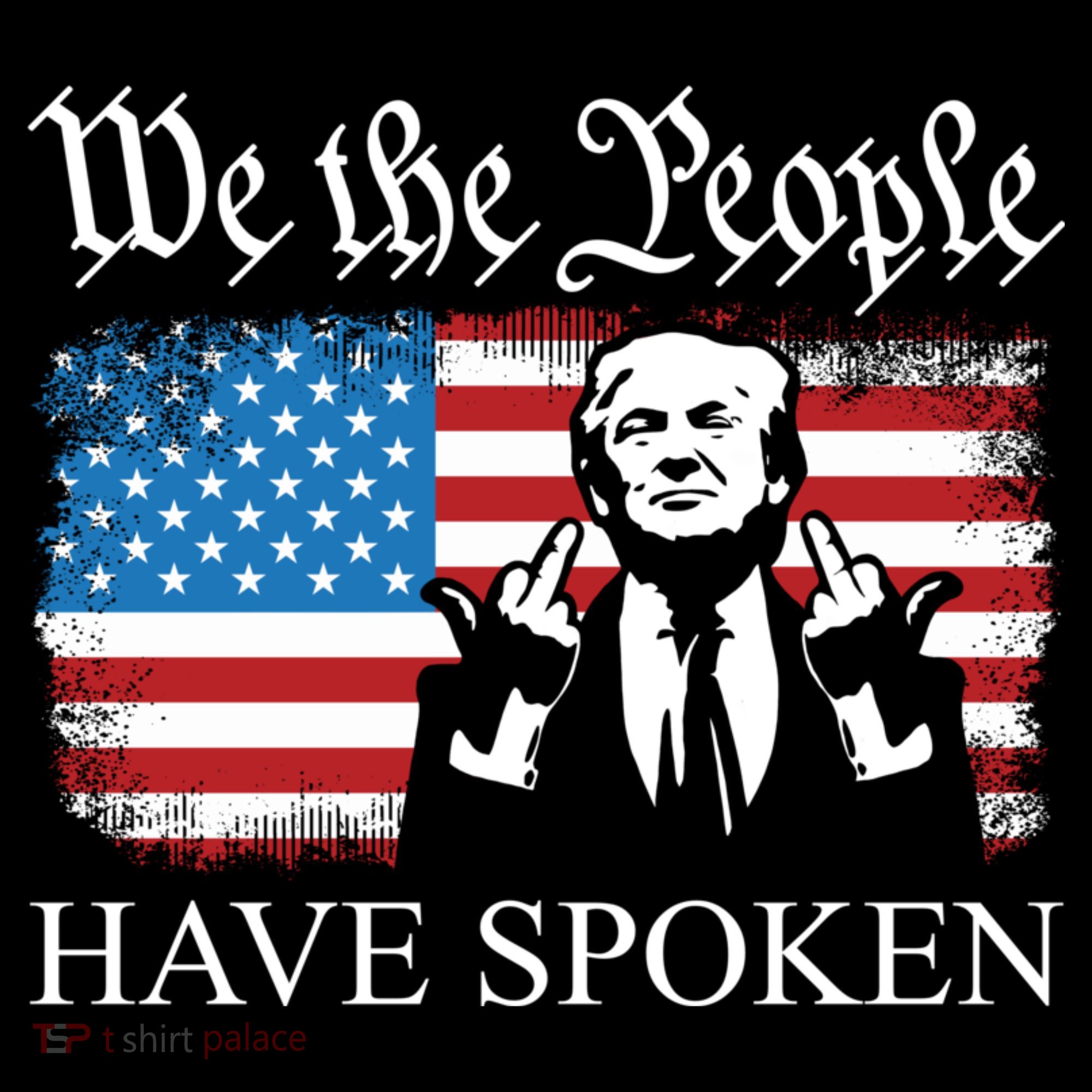 We The People Have Spoken Trump Flag Maga Patriot Statement Coffee Mug