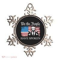 We The People Have Spoken Trump Flag Maga Patriot Statement Ornament thumb 0