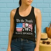 We The People Have Spoken Trump Flag Maga Patriot Statement Women's Tank Top thumb 2