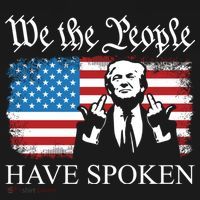 We The People Have Spoken Trump Flag Maga Patriot Statement Baby Bodysuit thumb 2