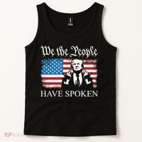 We The People Have Spoken Trump Flag Maga Patriot Statement Tank Top thumb 2