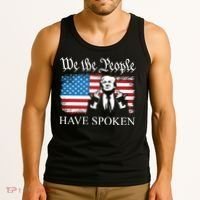We The People Have Spoken Trump Flag Maga Patriot Statement Tank Top thumb 3