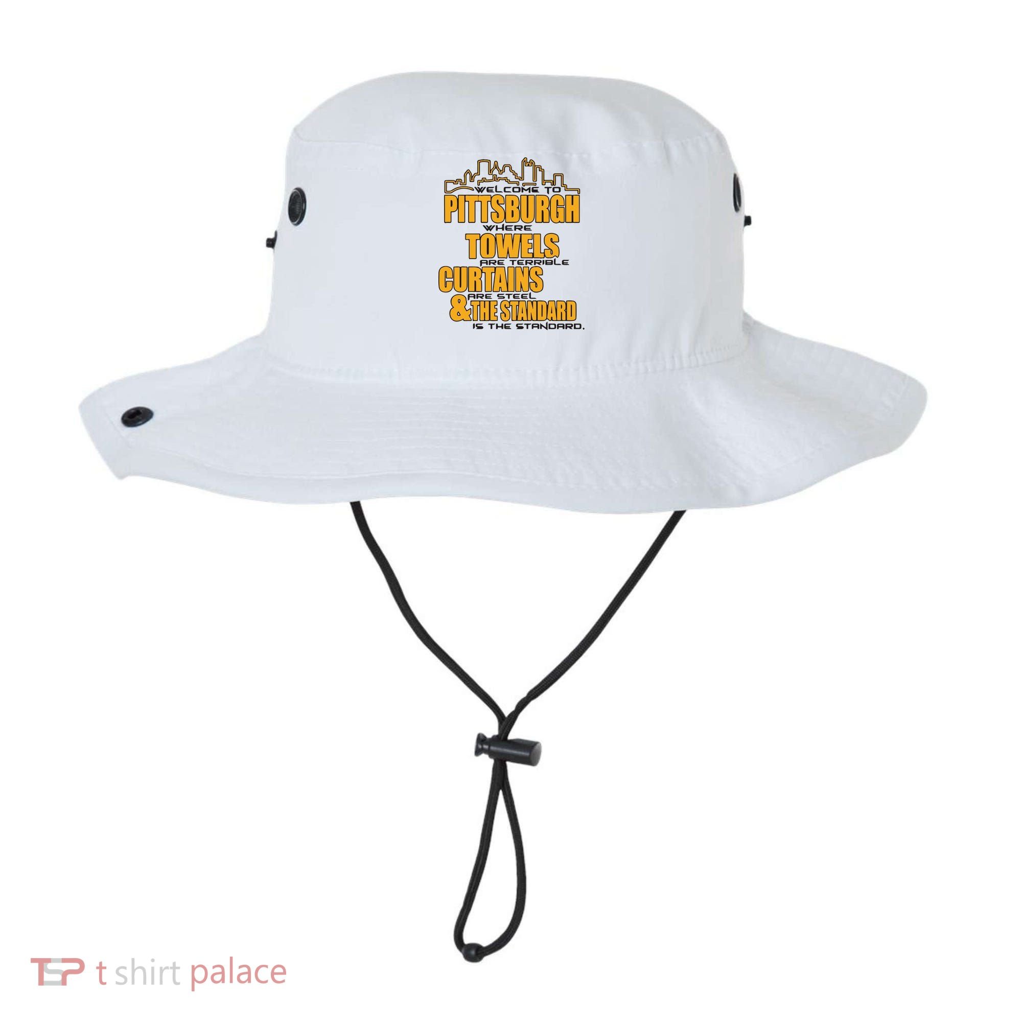 Welcome To Pittsburgh Where Towels Are Terrible Curtains Are Steel Bucket Hat