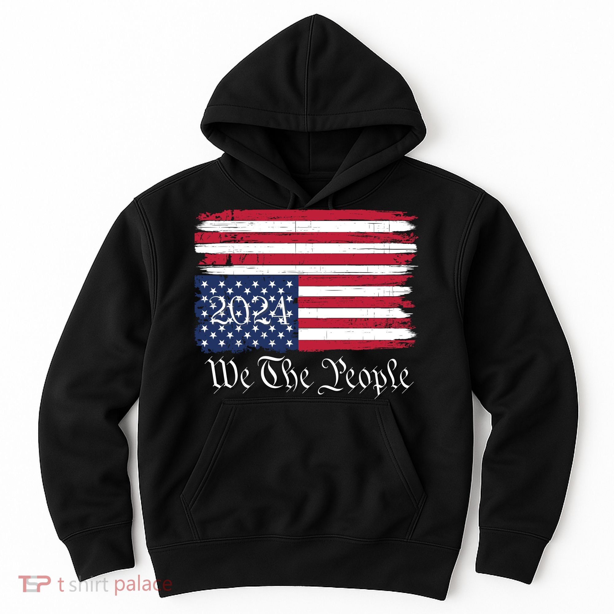 We The People 2024 Distressed Usa Flag Save Our Republic Save Our Constitution Hoodie