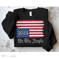 We The People 2024 Distressed Usa Flag Save Our Republic Save Our Constitution Sweatshirt thumb 2