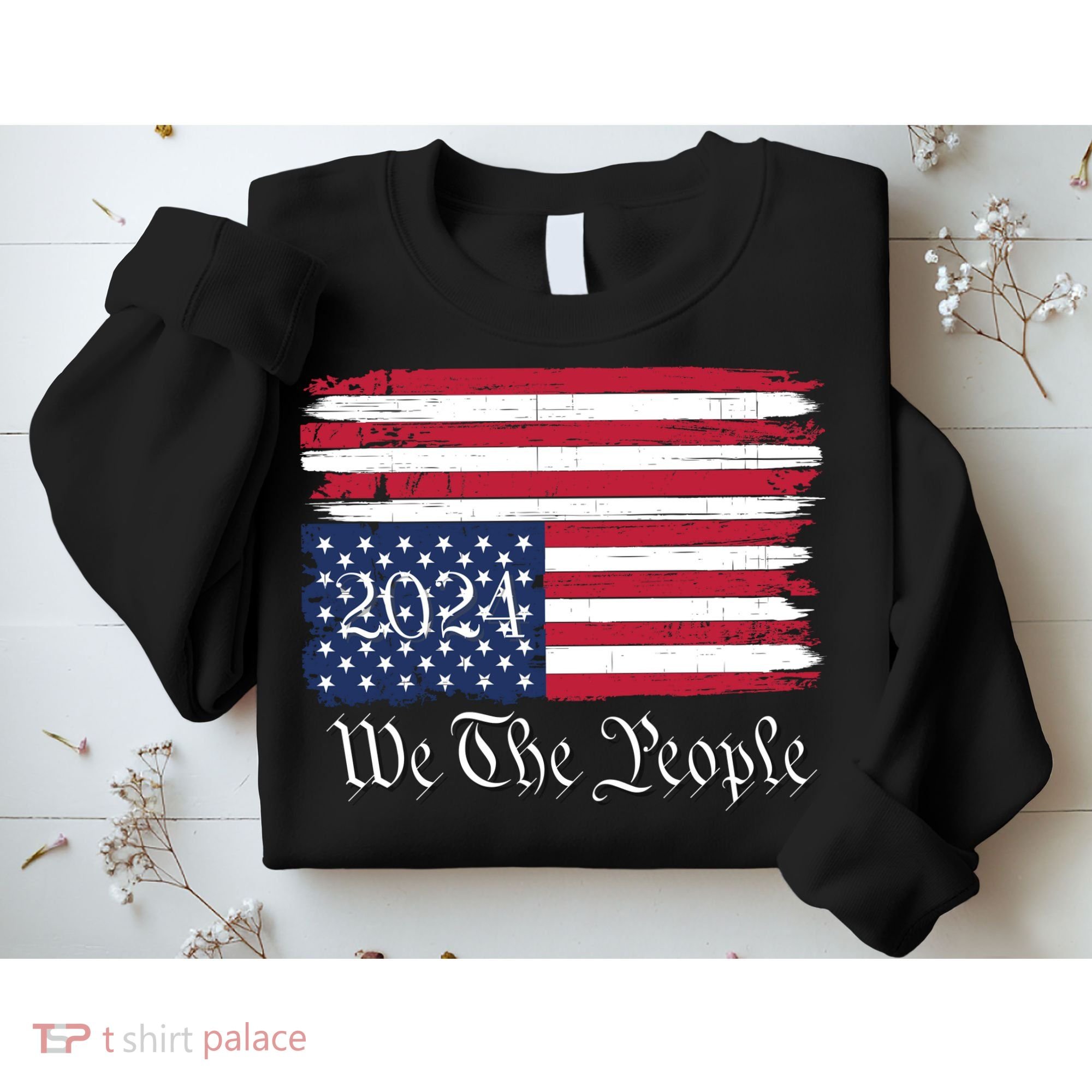 We The People 2024 Distressed Usa Flag Save Our Republic Save Our Constitution Sweatshirt