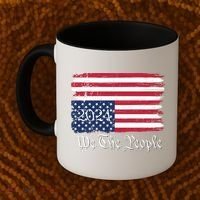 We The People 2024 Distressed Usa Flag Save Our Republic Save Our Constitution Coffee Mug thumb 2