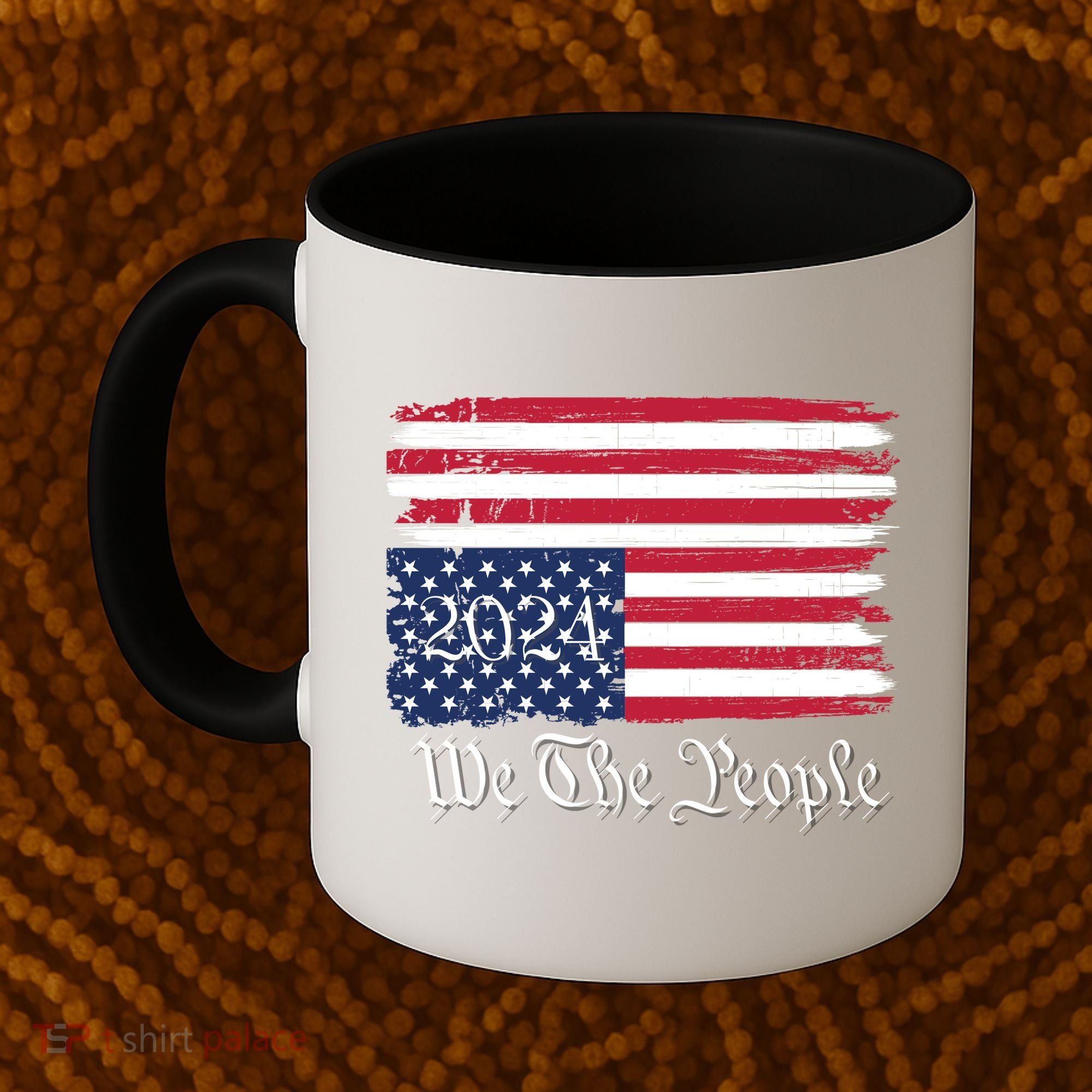 We The People 2024 Distressed Usa Flag Save Our Republic Save Our Constitution Coffee Mug