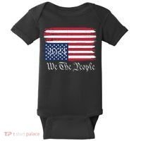 We The People 2024 Distressed Usa Flag Save Our Republic Save Our Constitution Baby Bodysuit thumb 0